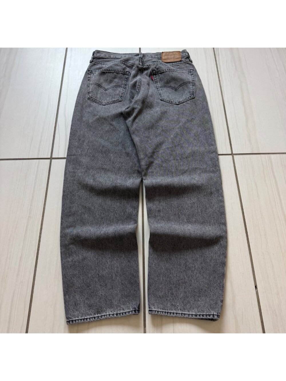 Levis Premium 568 Mens Gray Denim Baggy Fit Jeans W30